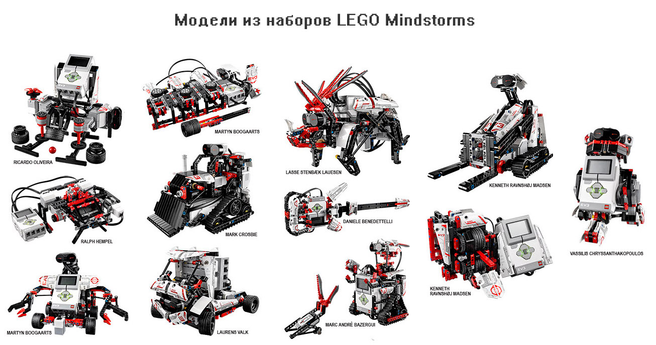 Модели из наборов LEGO Mindstorms